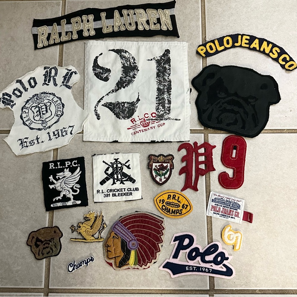 Polo Ralph Lauren patches and letters